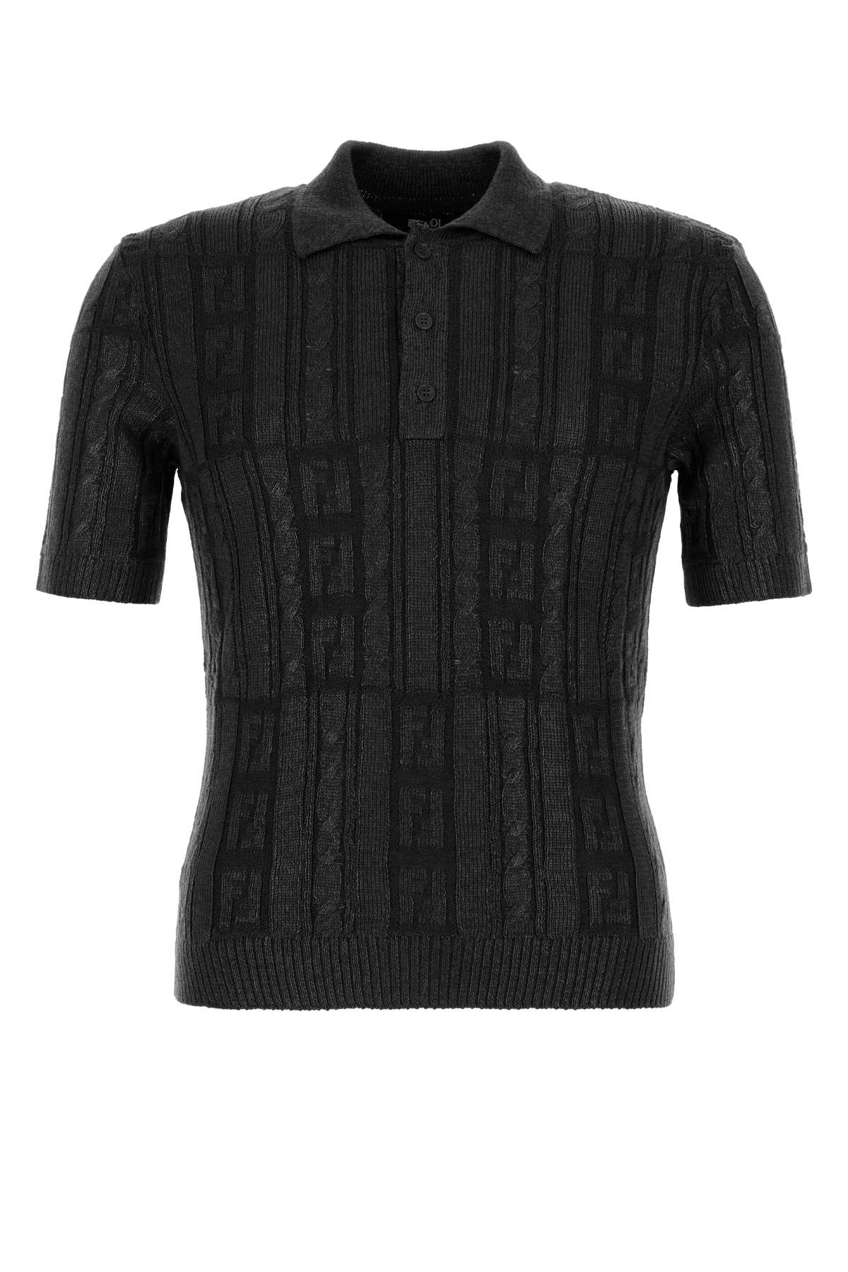 FENDI Men's Wool Polo Shirt