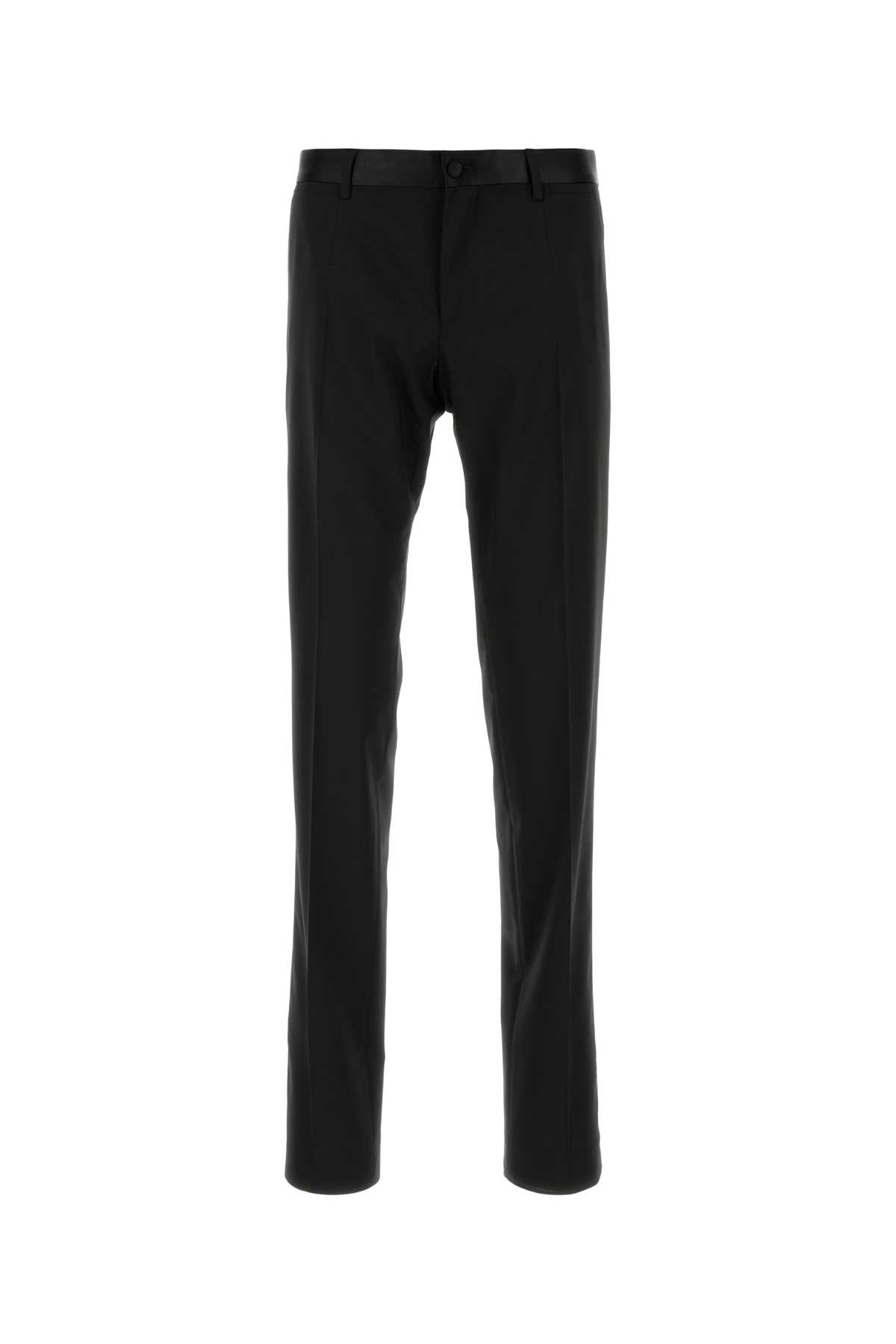 DOLCE & GABBANA Stylish Stretch Wool Blend Pants for Men