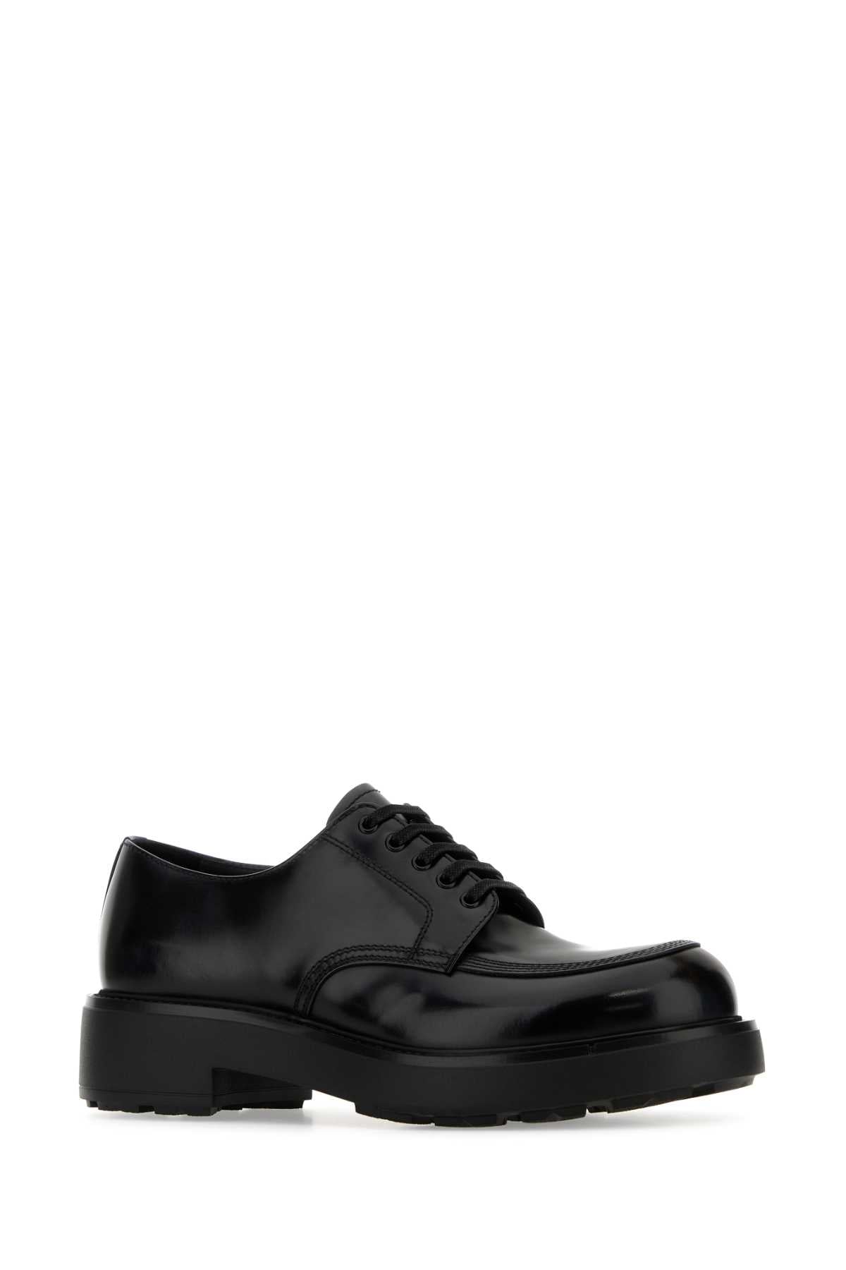PRADA Classic Leather Lace-Up Shoes for Men