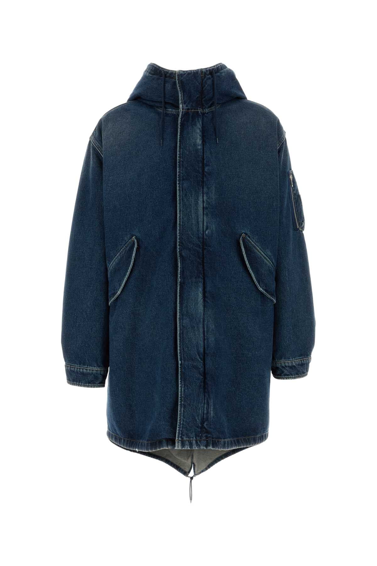 PRADA Stylish Denim Padded Jacket for Men