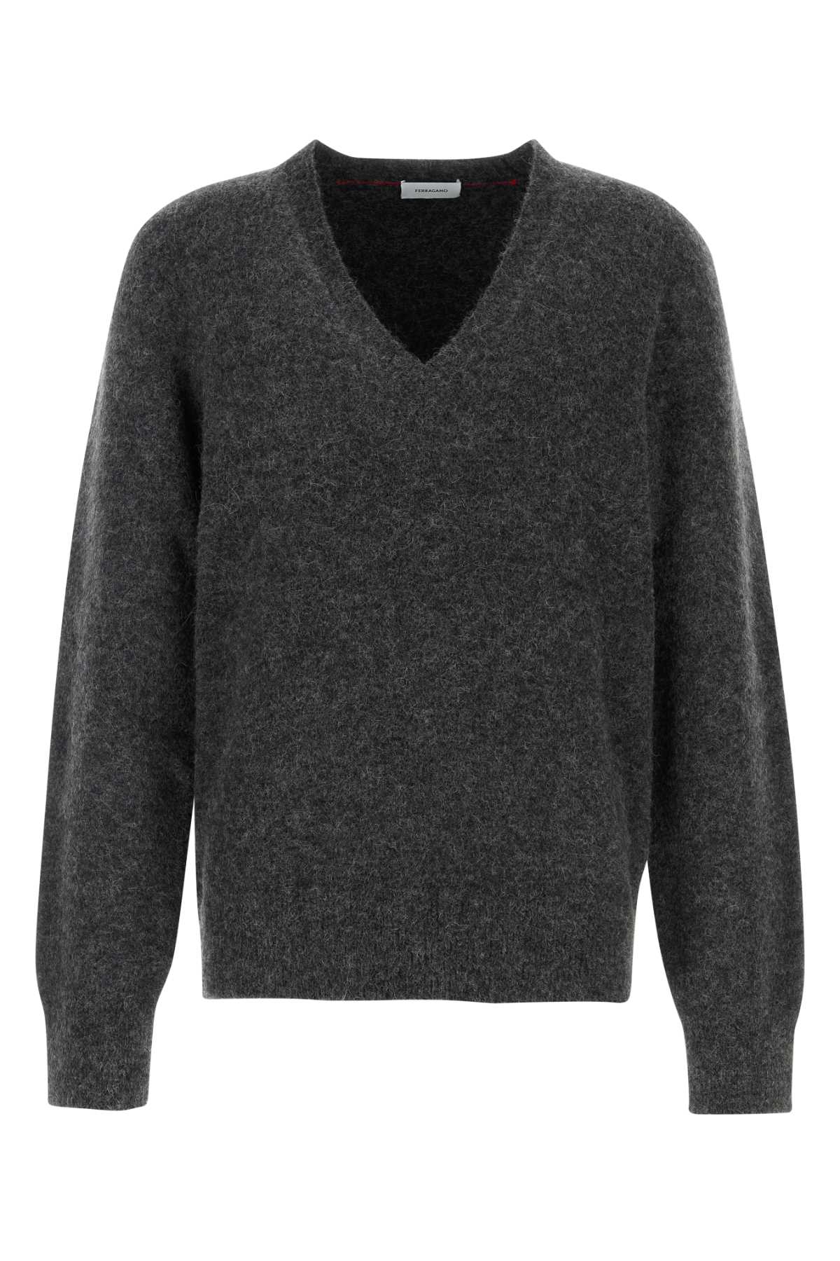 Ferragamo Stretch Alpaca Blend Sweater for Men