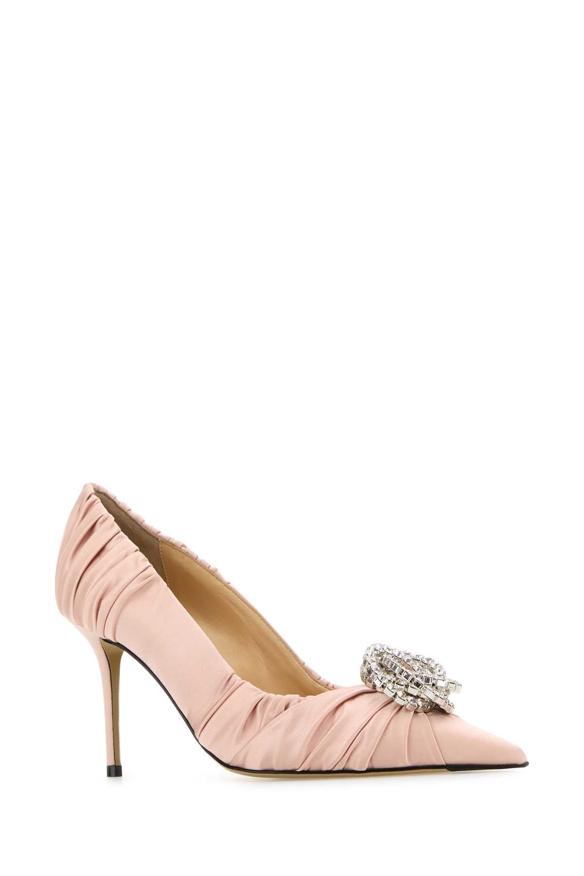 MACH&MACH Elegant Mini Satin Pumps with 8.5 cm Heel Height