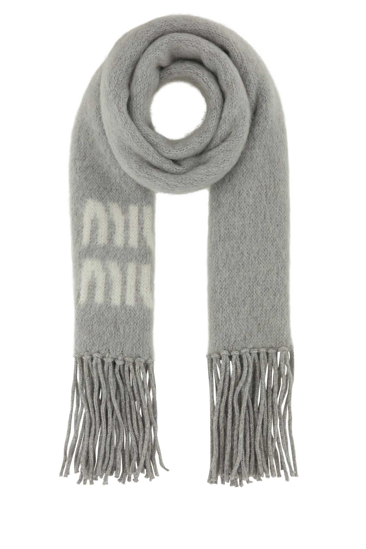 MIU MIU Luxurious Mohair Blend Scarf - 23x185 cm