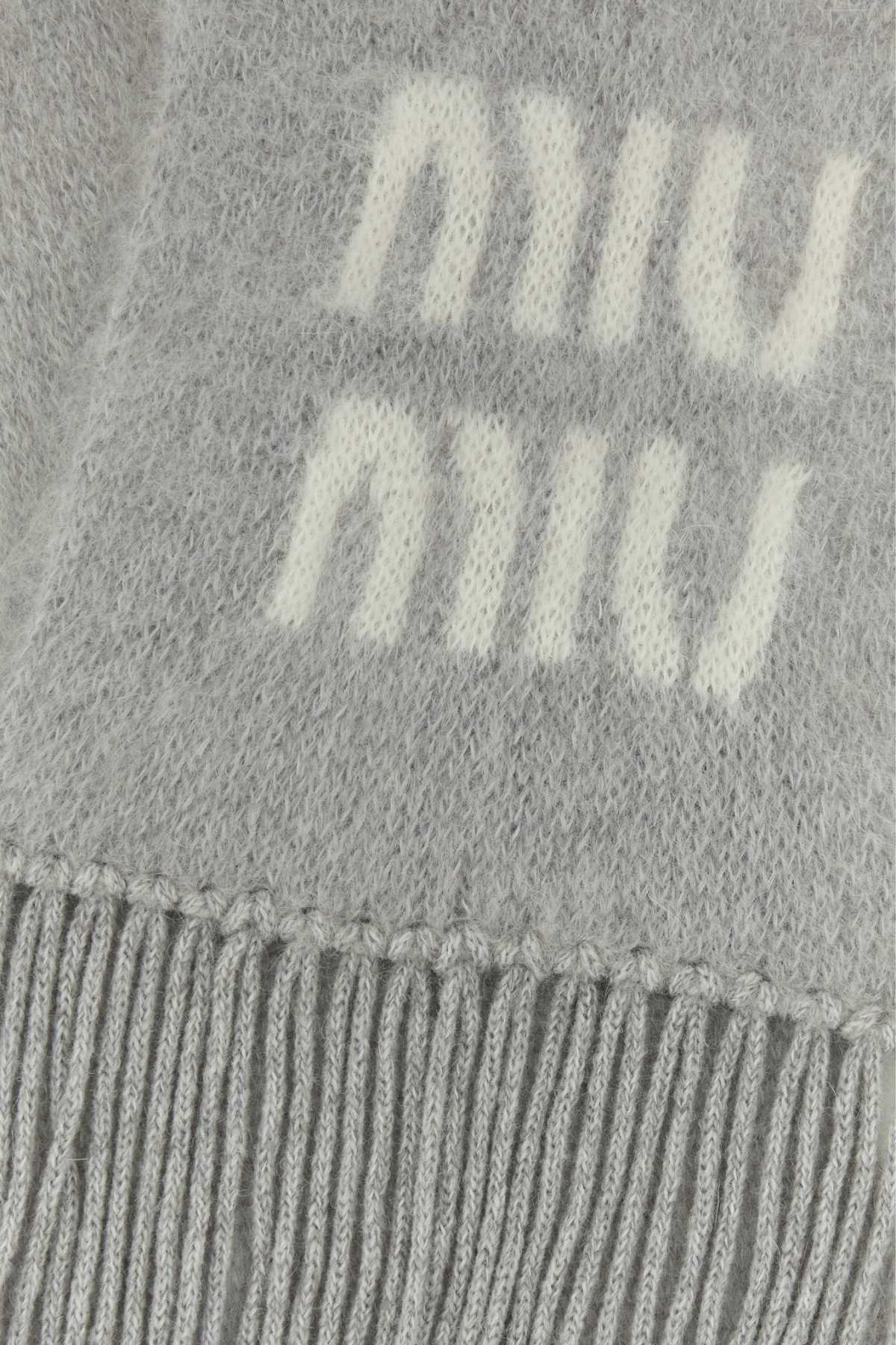 MIU MIU Luxurious Mohair Blend Scarf - 23x185 cm