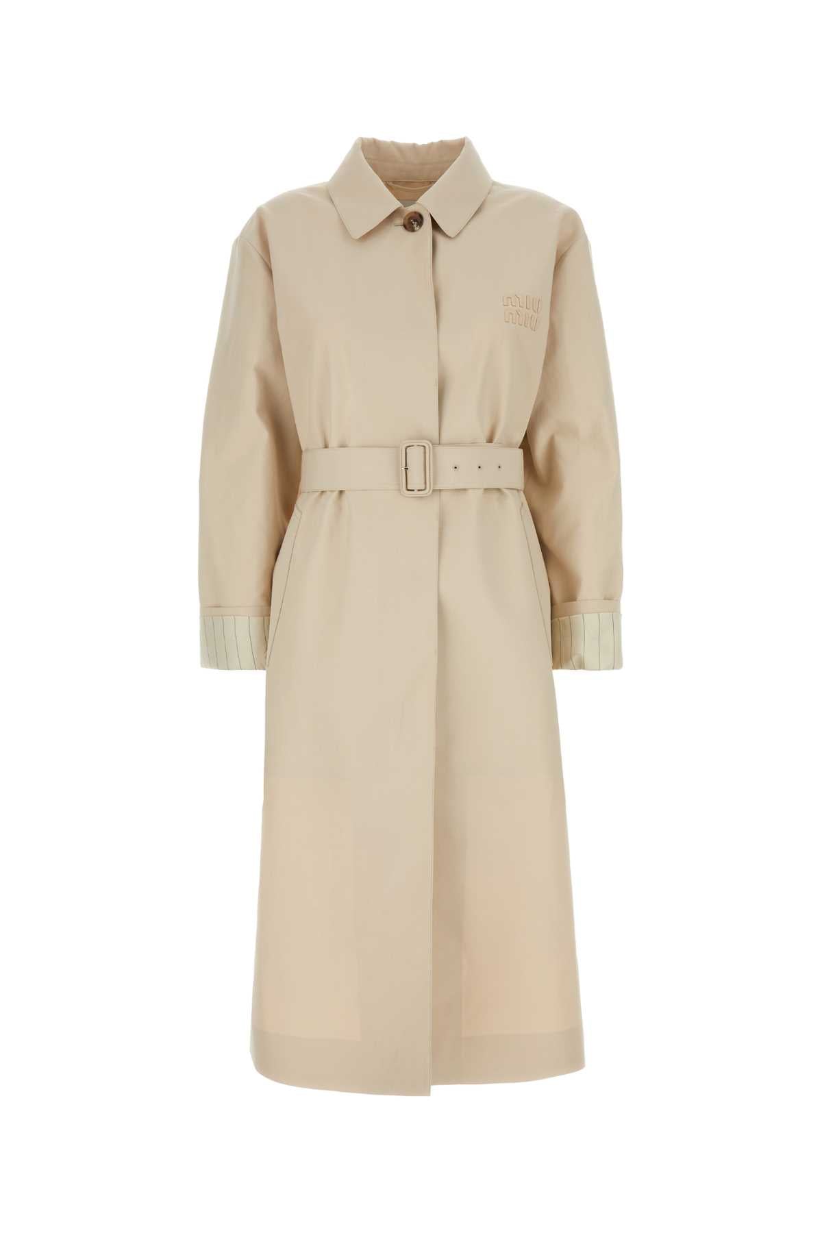 MIU MIU Cotton Trench Jacket for Women
