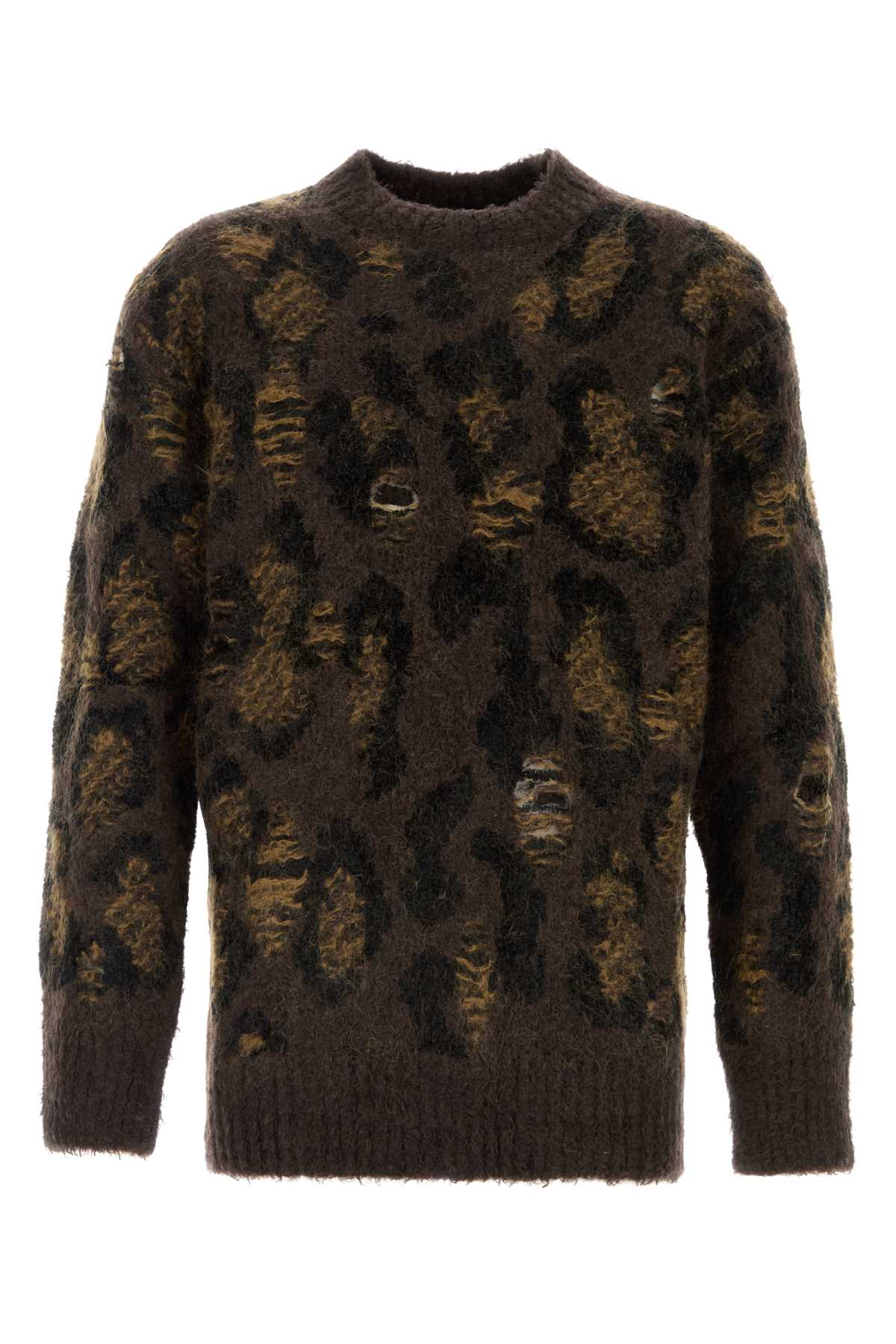 JUNYA WATANABE Animal Print Knit Sweater for Men