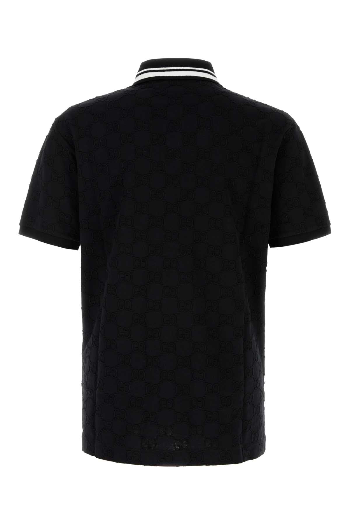 GUCCI Men's Stretch Piquet Polo Shirt