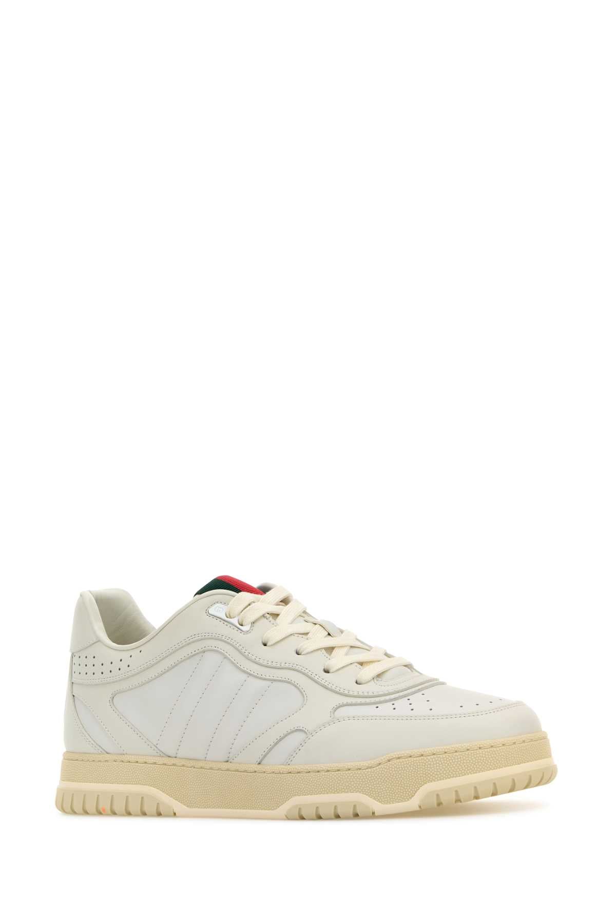 GUCCI Men's Leather Re-Web Sneakers