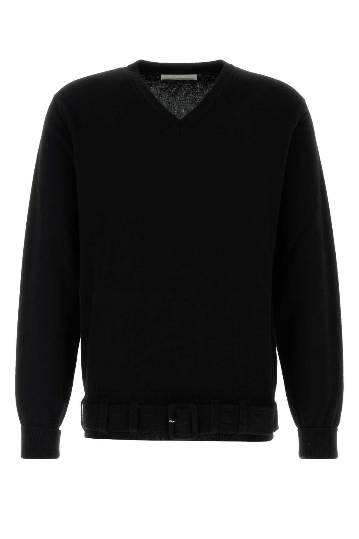 RANDOM IDENTITIES Black Wool Blend Sweater for Men