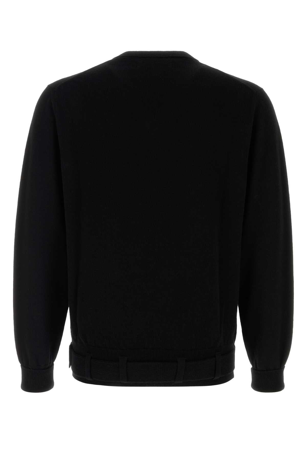 RANDOM IDENTITIES Black Wool Blend Sweater for Men
