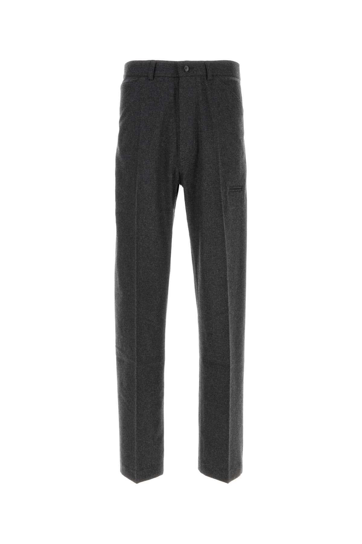 RANDOM IDENTITIES Dark Grey Flannel Pants