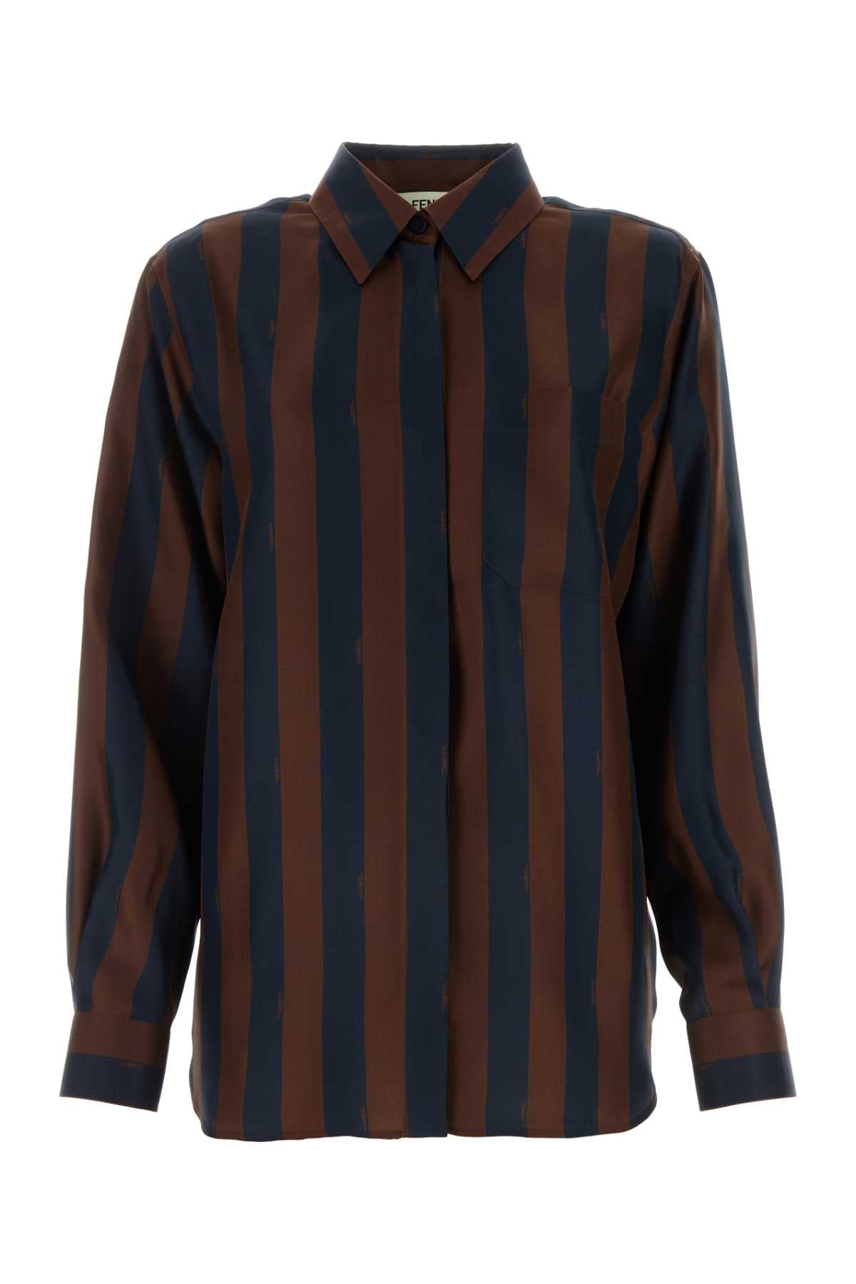 FENDI Mini Printed Silk Shirt for Women