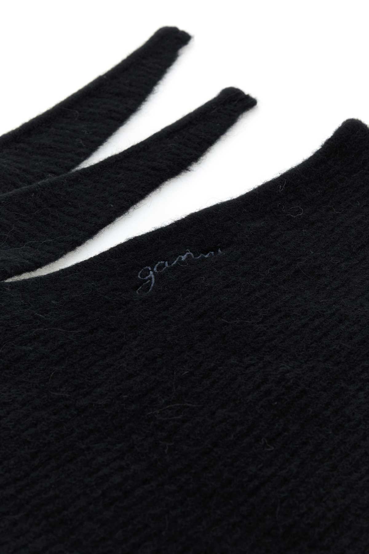 GANNI Stretch Wool Blend Hooded Beanie for Women