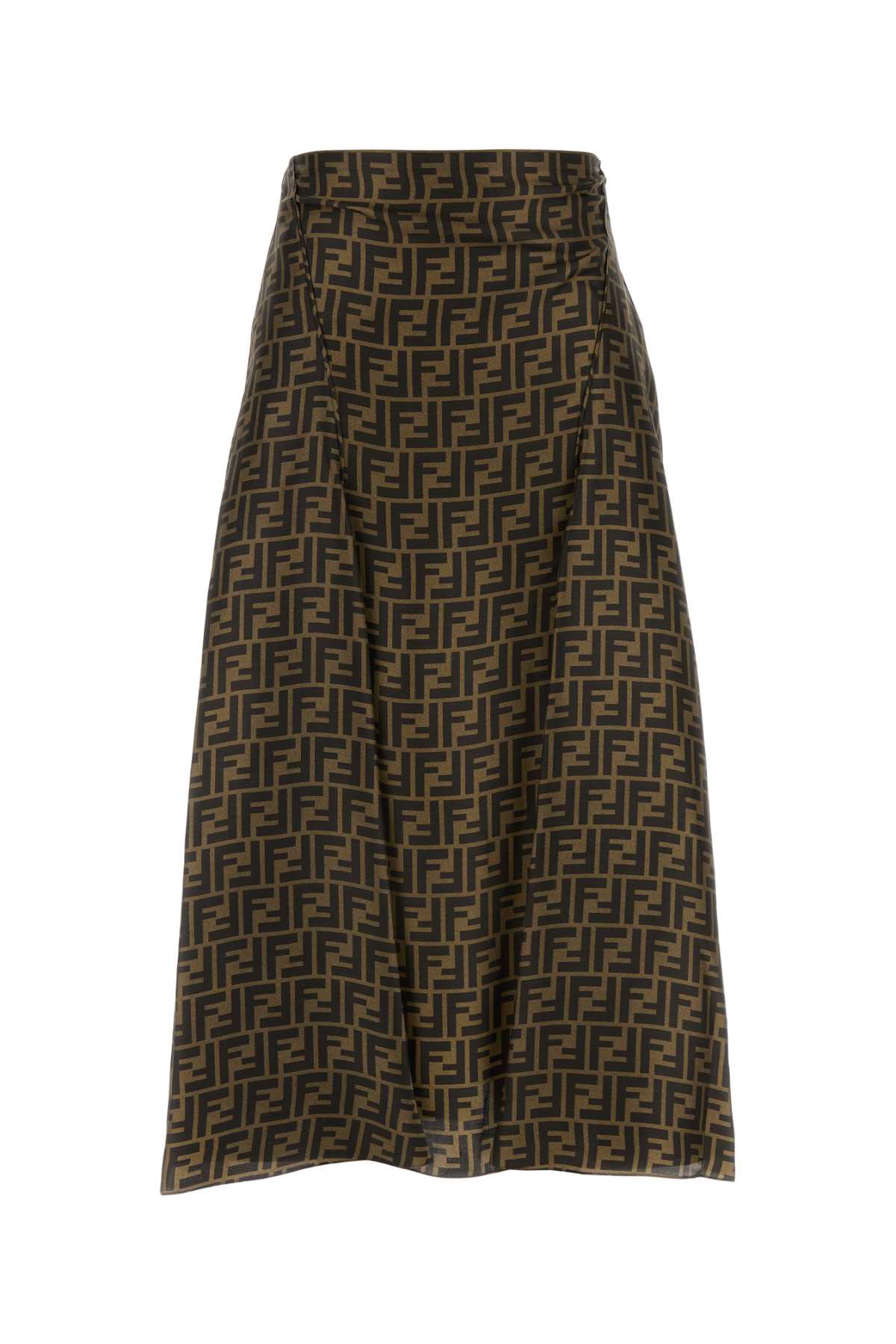 FENDI Embroidered Silk Mini Skirt