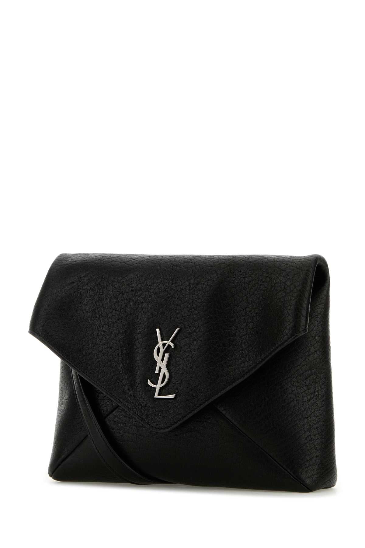 SAINT LAURENT Mini Leather Cassandra Clutch Bag