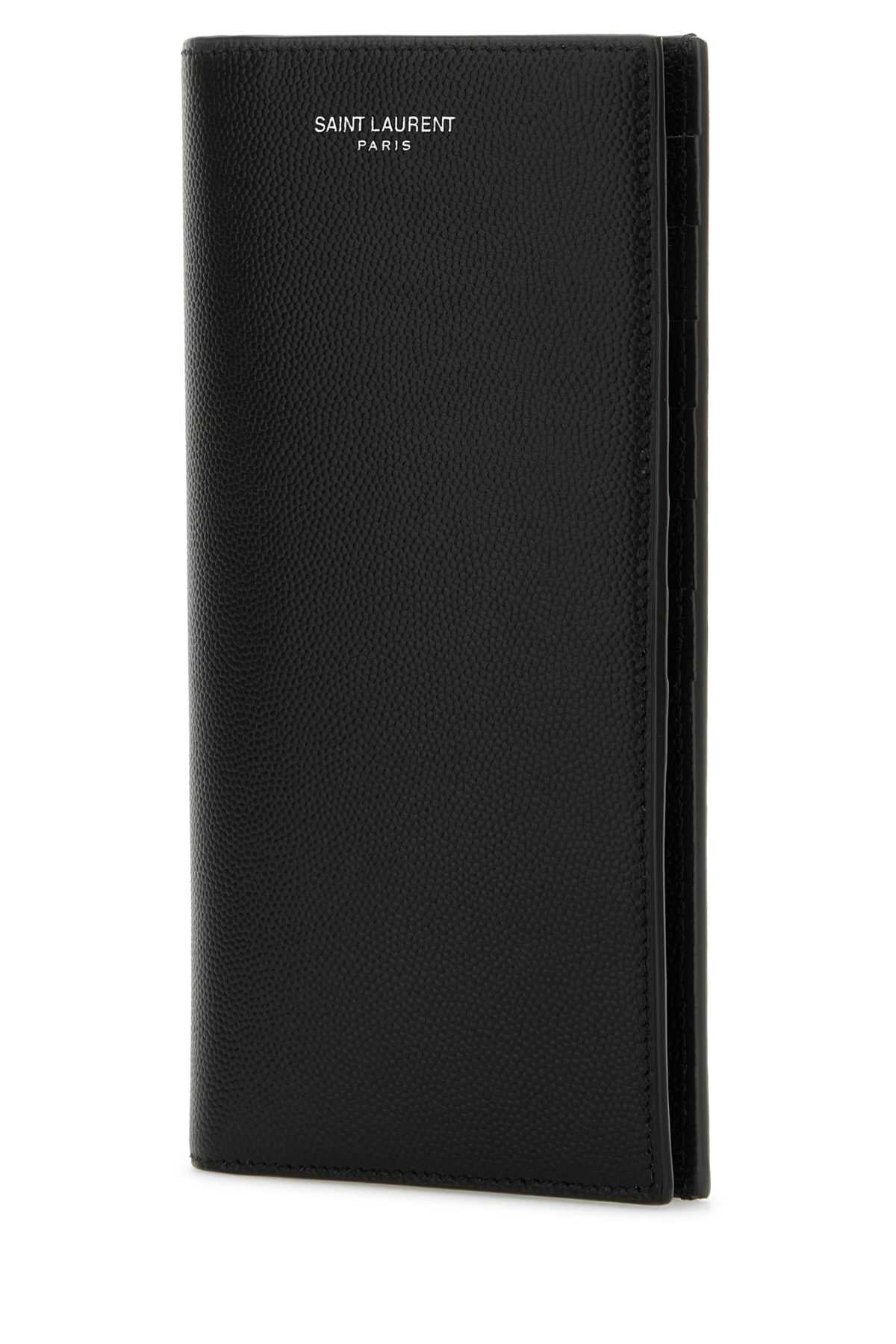 SAINT LAURENT Classic Leather Wallet - 10cm x 18cm x 3cm