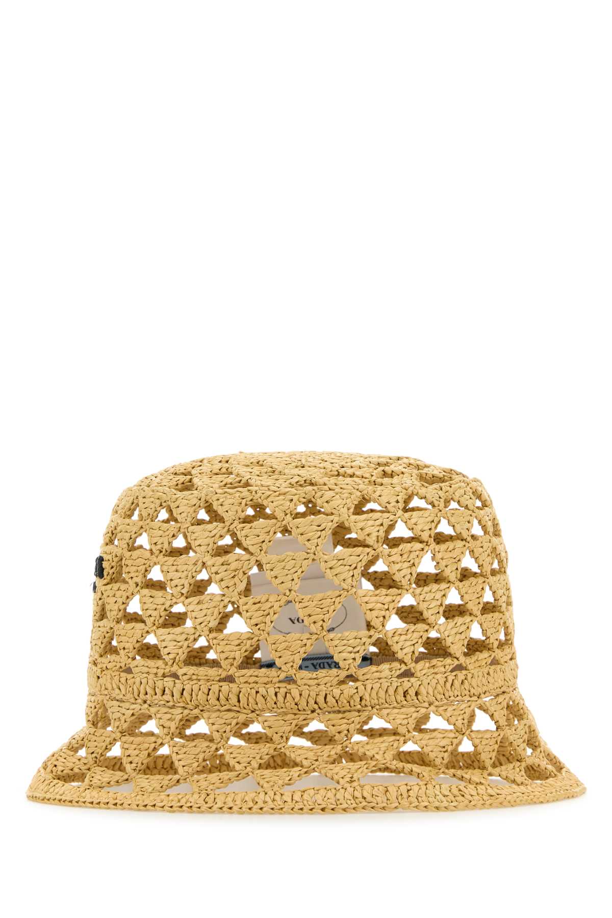 PRADA Raffia Bucket Hat for Women