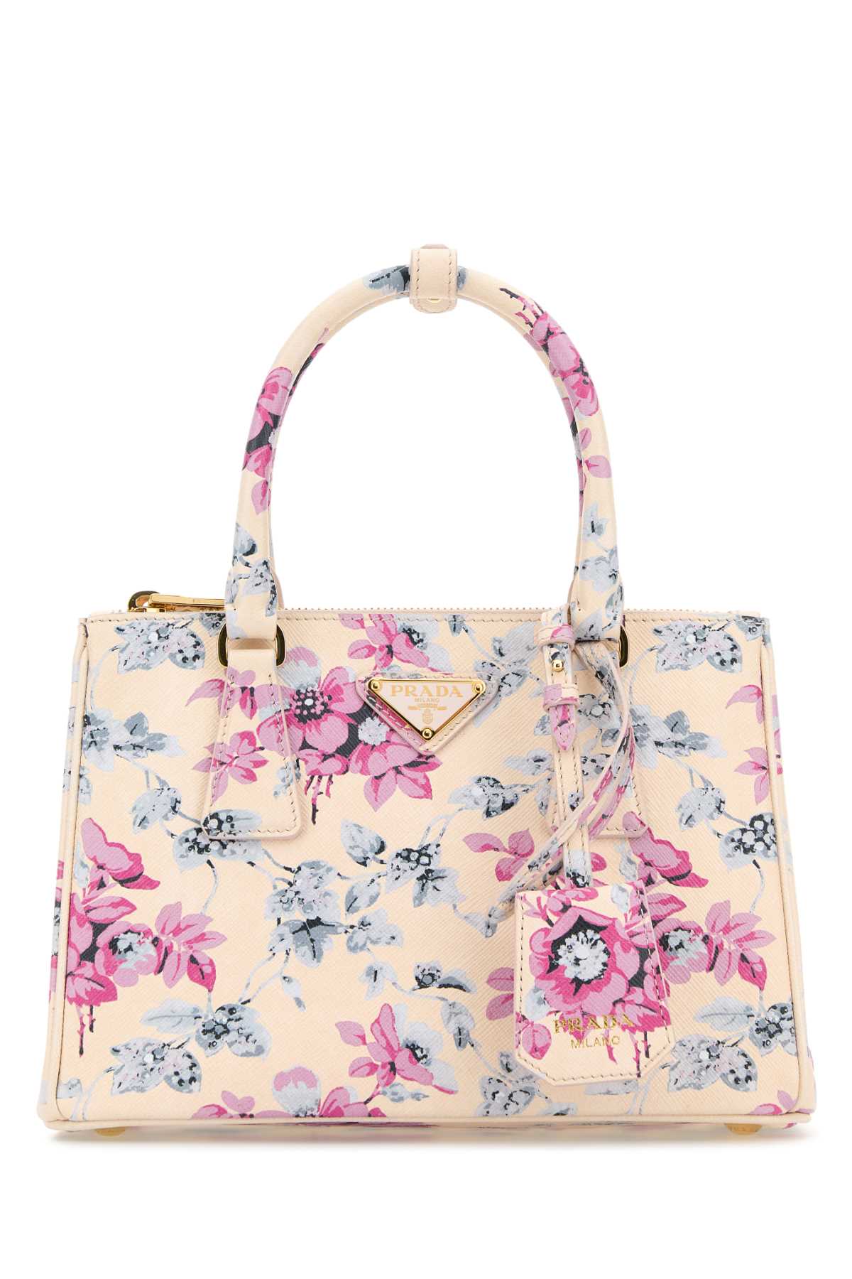 PRADA Mini Printed Leather Galleria Handbag