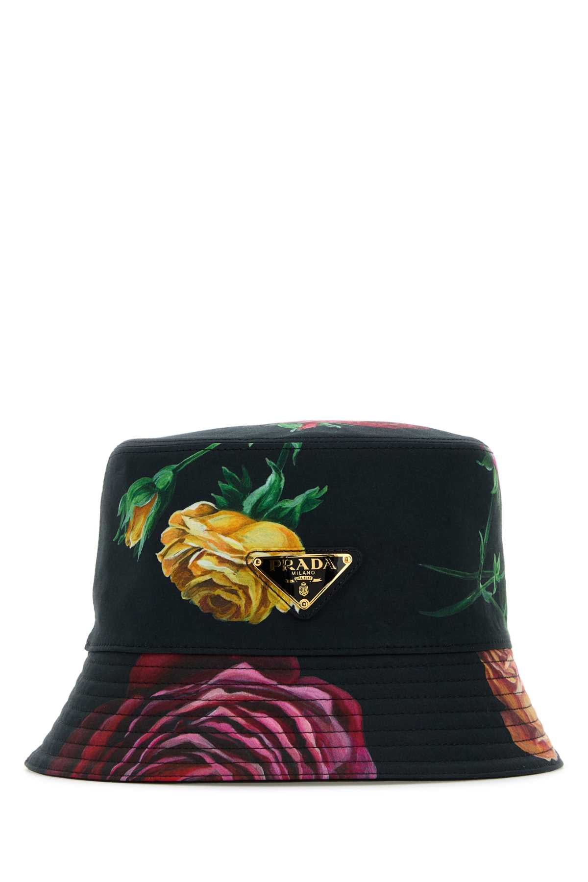 PRADA Printed Cotton Bucket Hat