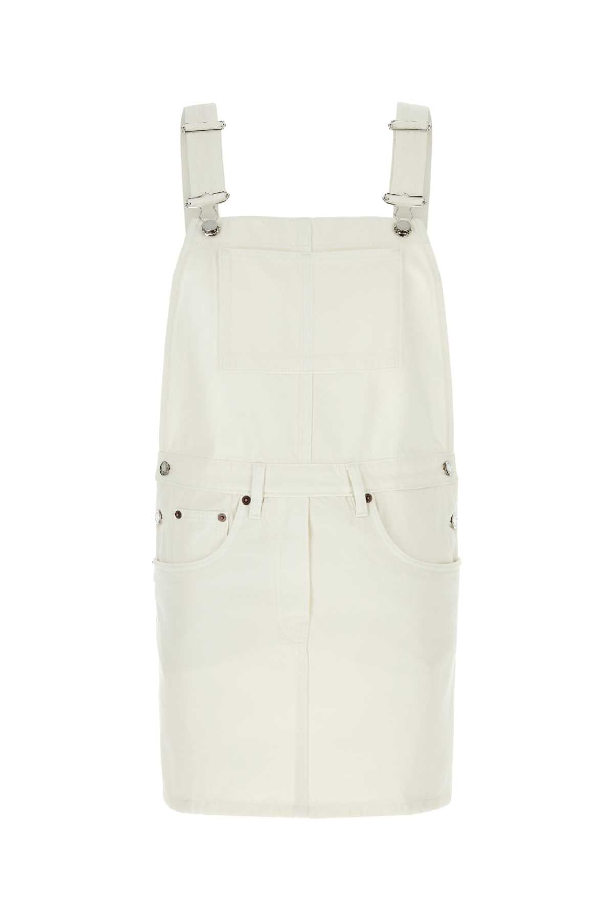 PRADA Women's Denim Dungarees Mini Dress