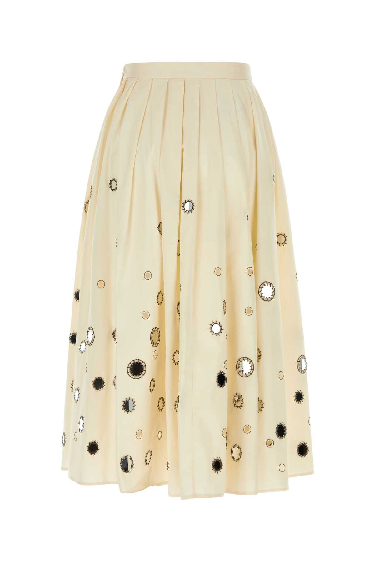 PRADA Women's Cotton Midi Skirt