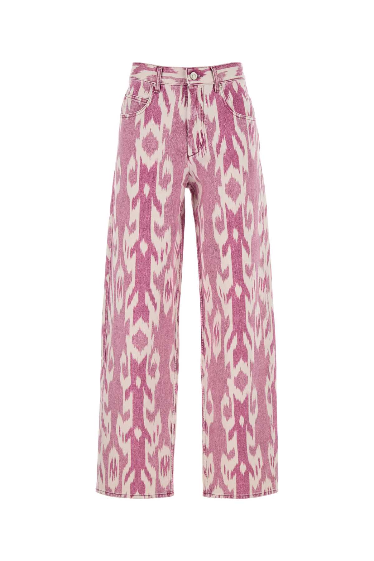 ISABEL MARANT ETOILE Printed Denim Joanny Jeans - Size 40RW
