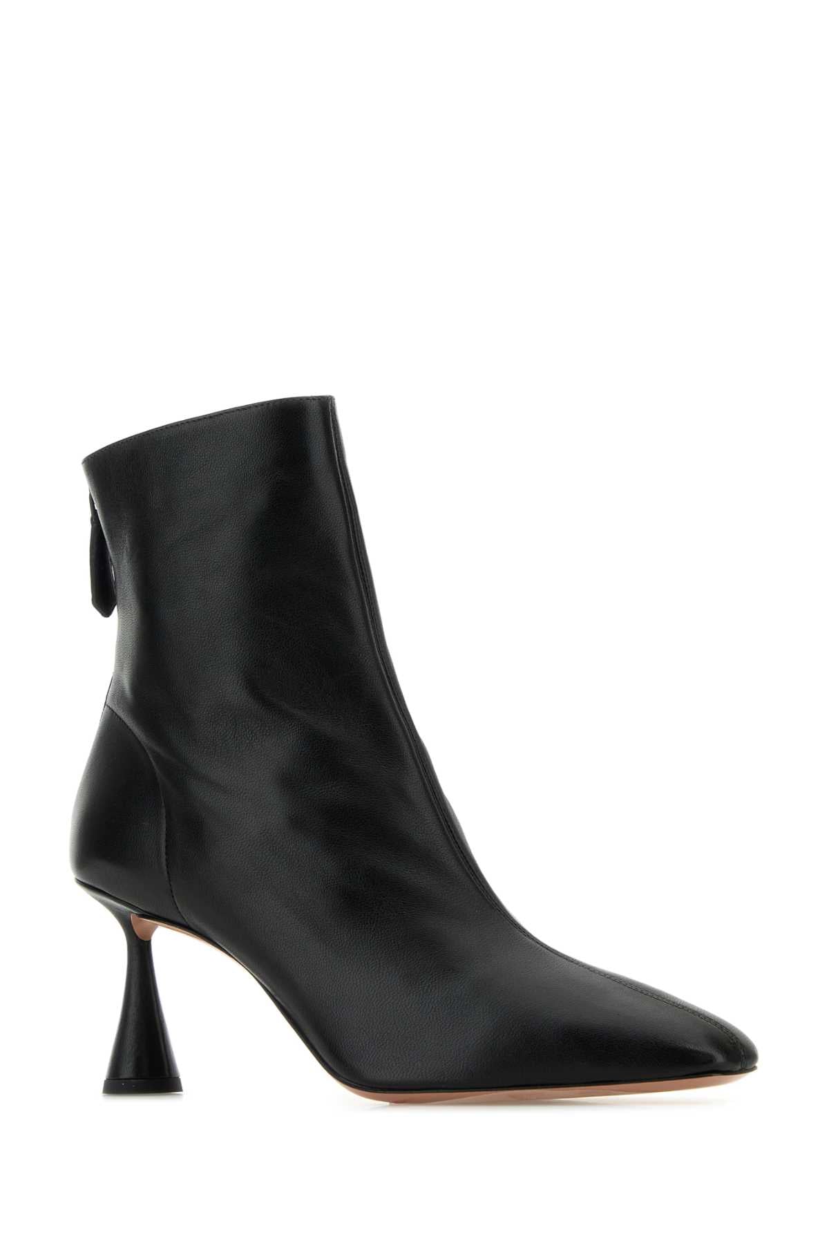AQUAZZURA Nappa Leather Amore Ankle Boots with 7.5 cm Heel