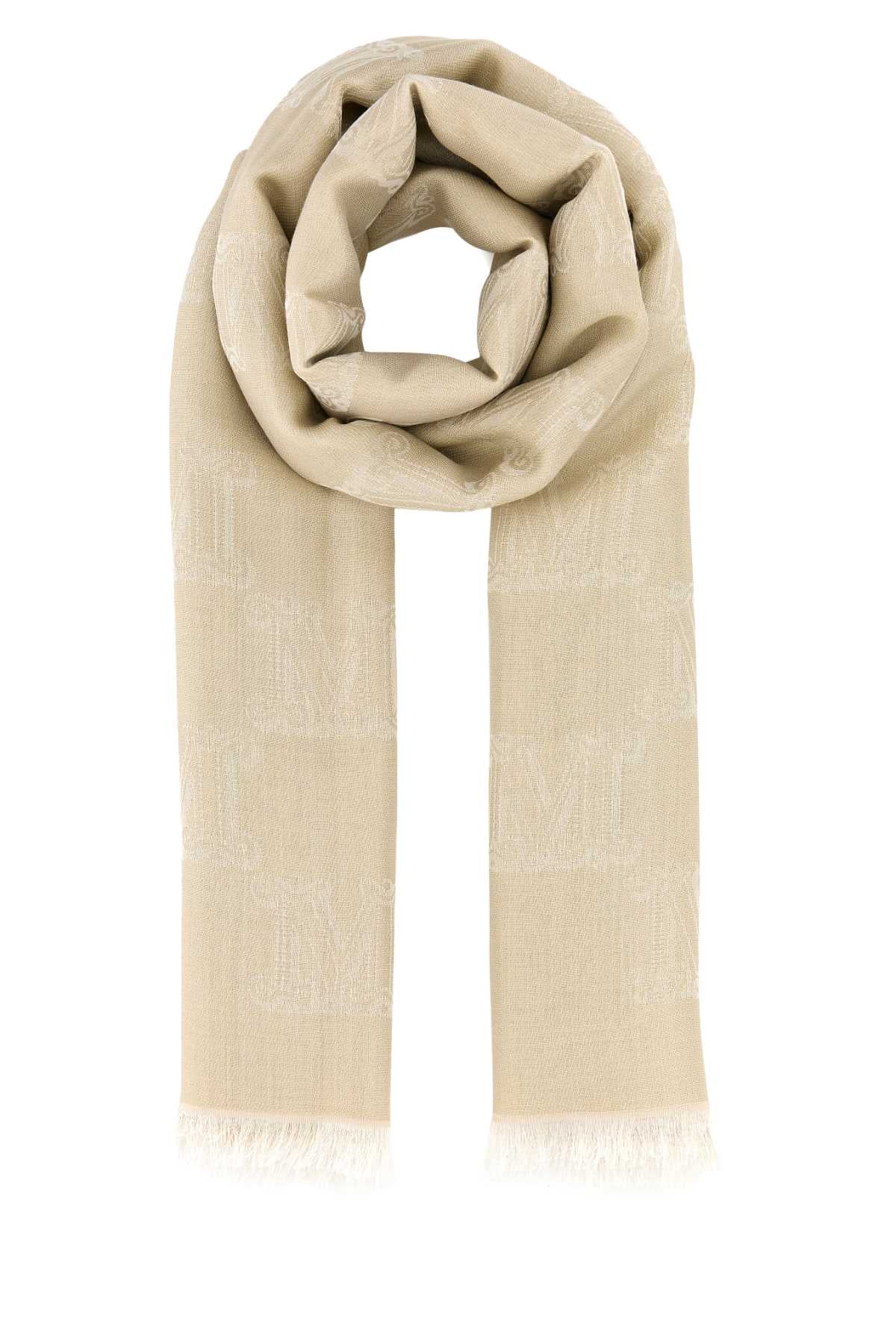 MAX MARA Viscose Blend Whisky Scarf 190cm x 67cm