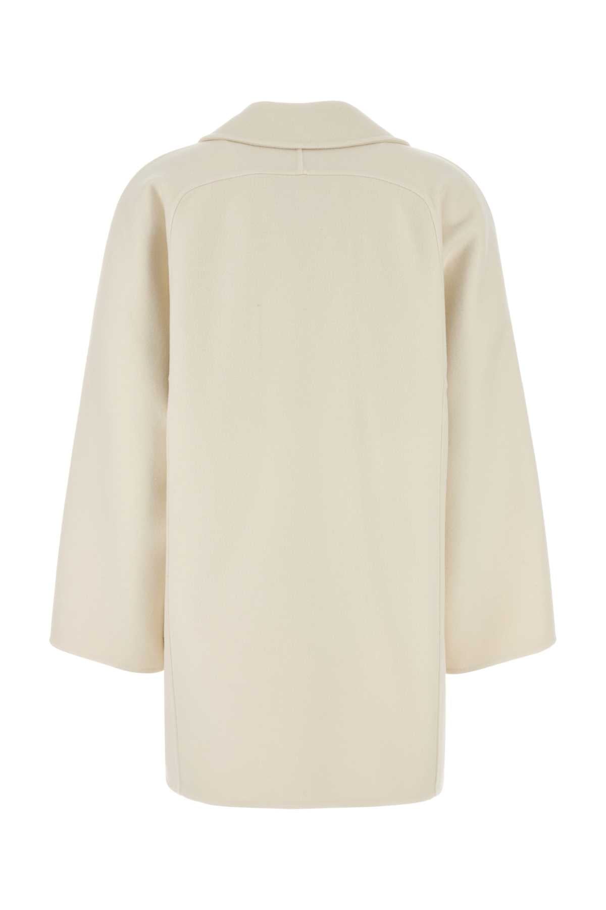 MAX MARA Ivory Wool Blend Orma Jacket - Women's Outerwear