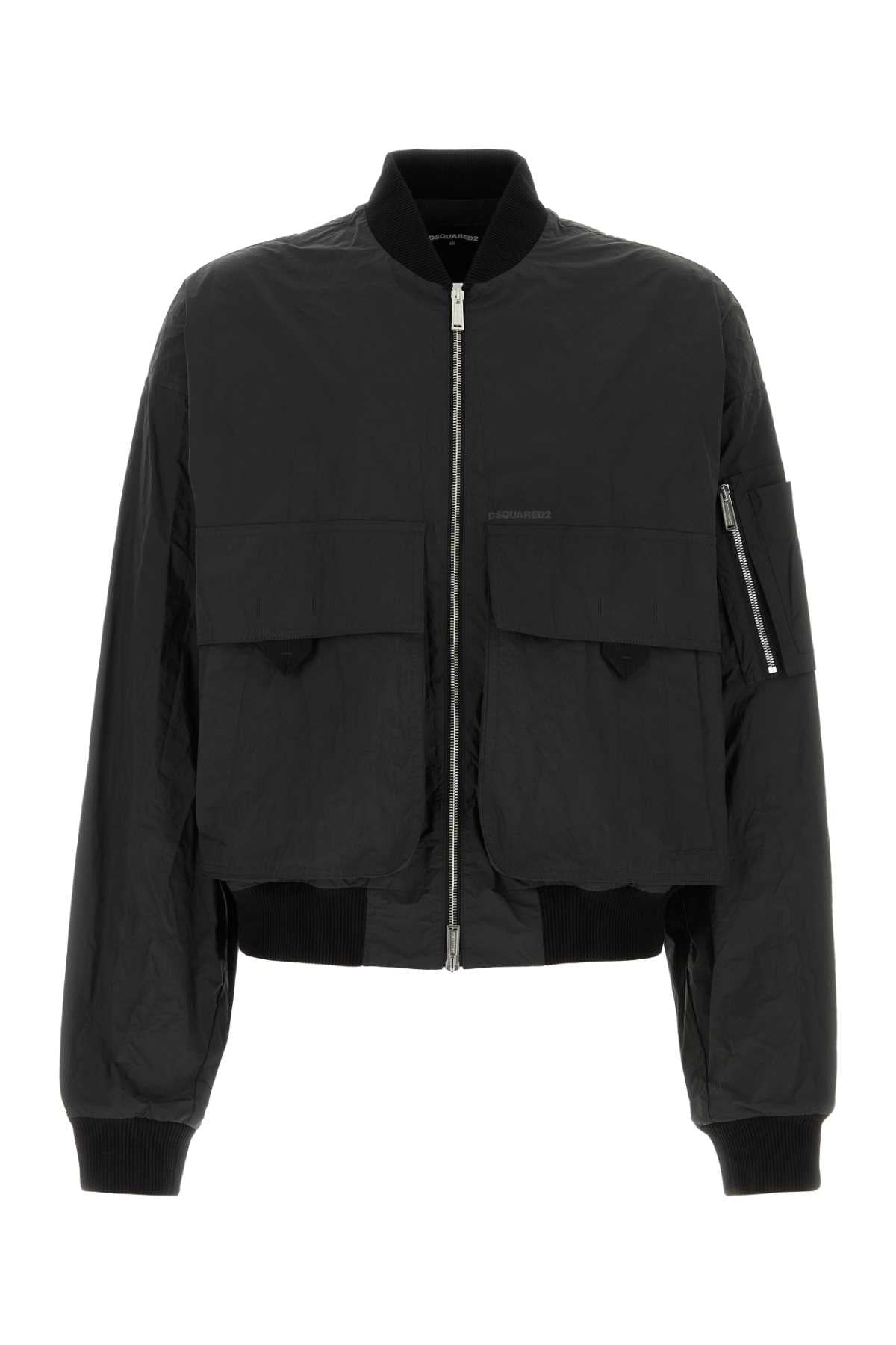 DSQUARED Men's Polyester Blend Bomber Jacket