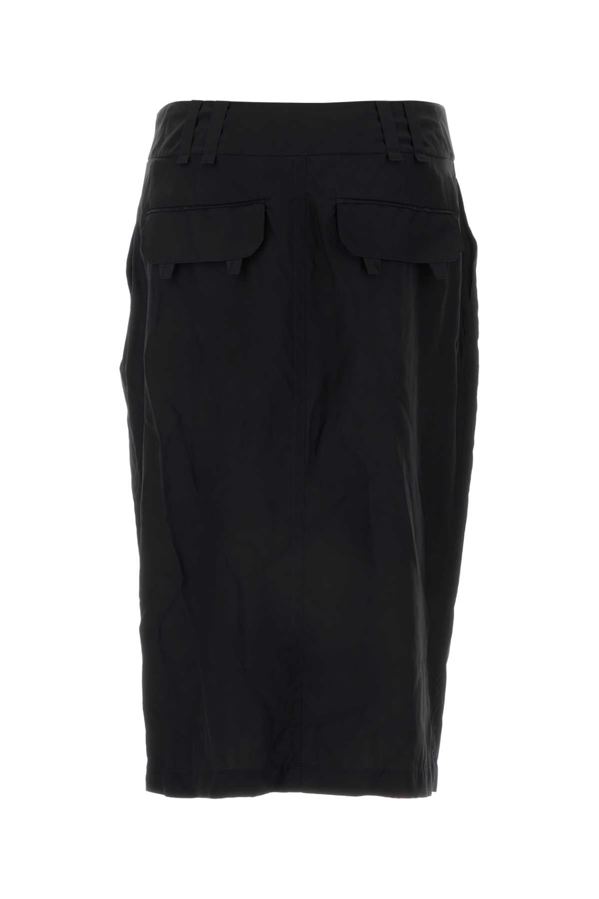 SAINT LAURENT Elegant Mini Crepe Skirt for Women
