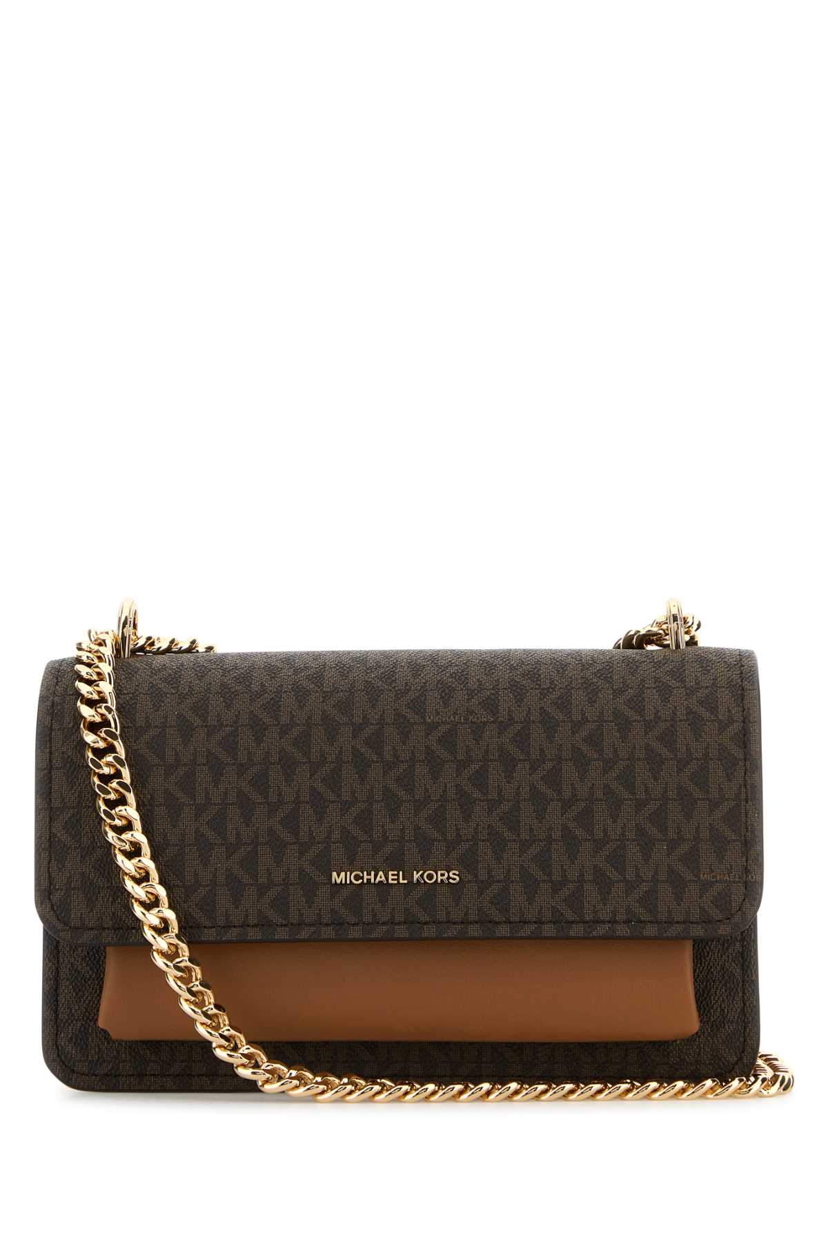 MICHAEL BY MICHAEL KORS Printed Canvas and Leather Claire Mini Shoulder Handbag - 23 cm x 15 cm x 8 cm