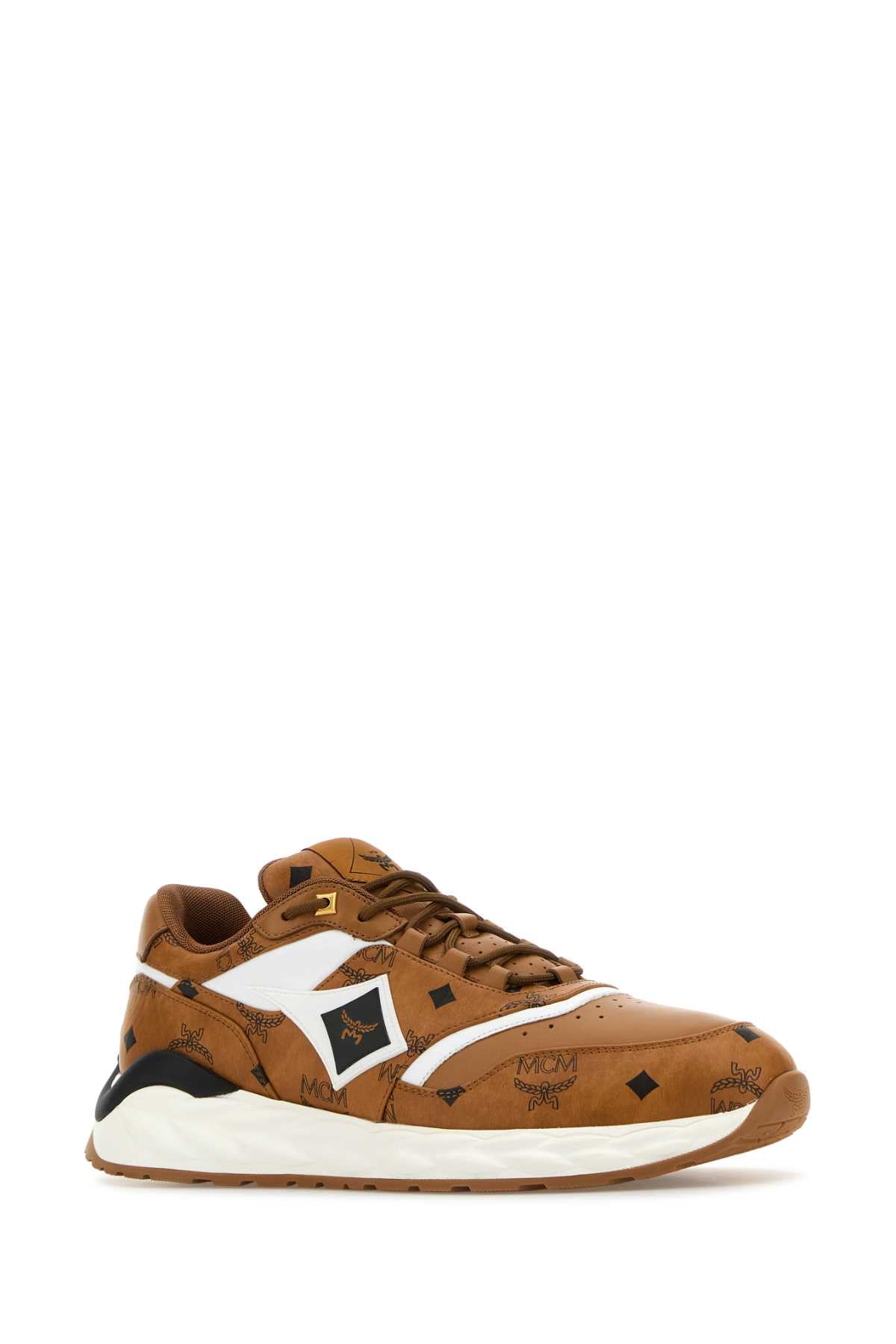 MCM Multicolor Canvas and Leather Skywander Sneaker