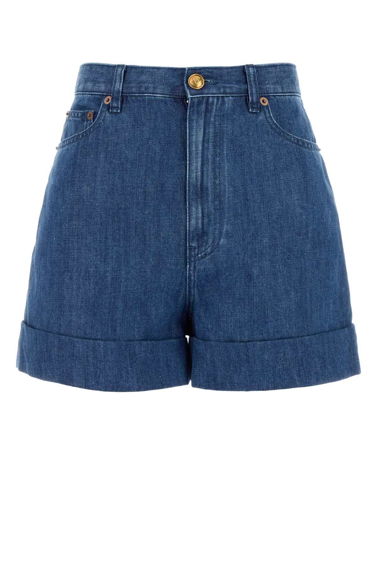 VALENTINO GARAVANI Chic Denim Mini Shorts for Women