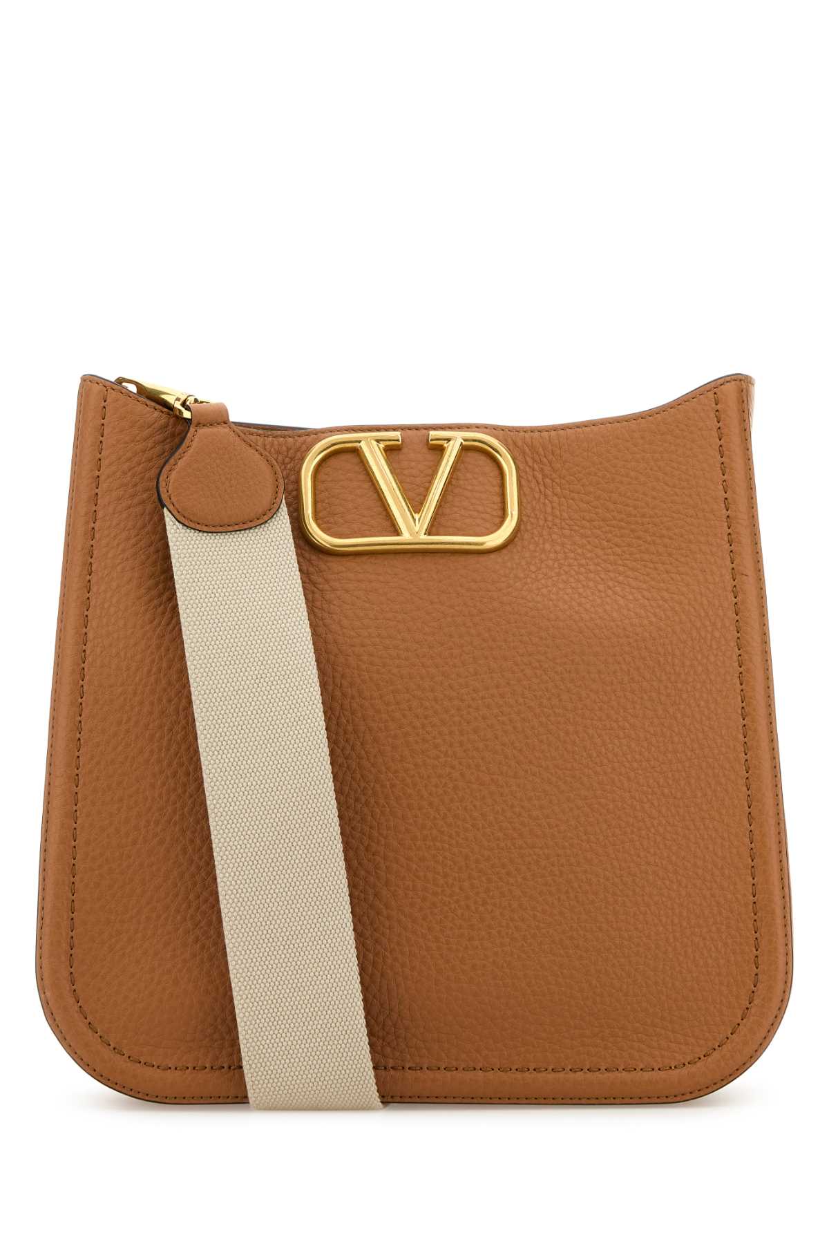 VALENTINO GARAVANI Elegant Leather Alltime Shoulder Handbag - 30cm x 27cm x 10cm