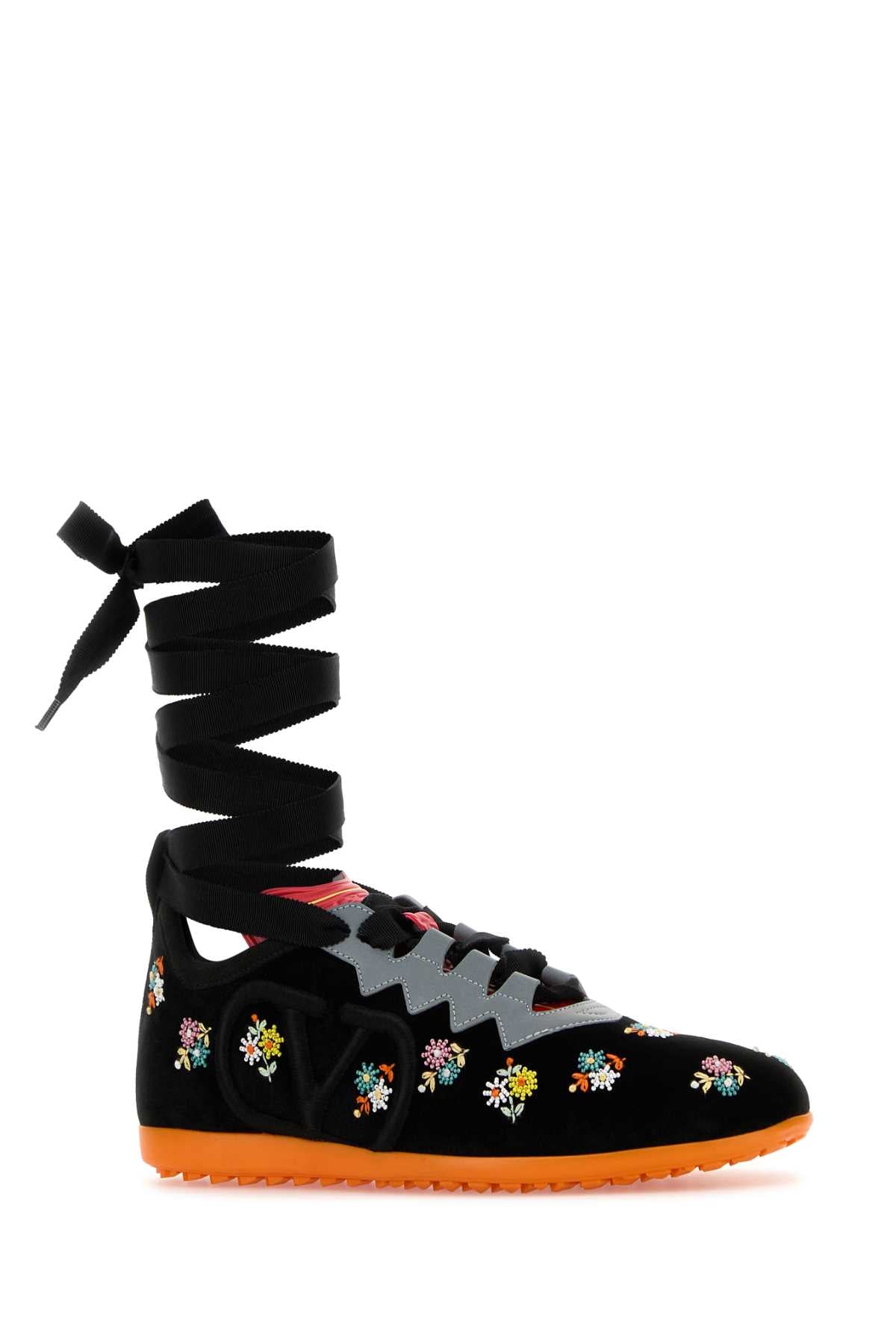 VALENTINO GARAVANI Velvet Chromathon Mini Sneakers for Women