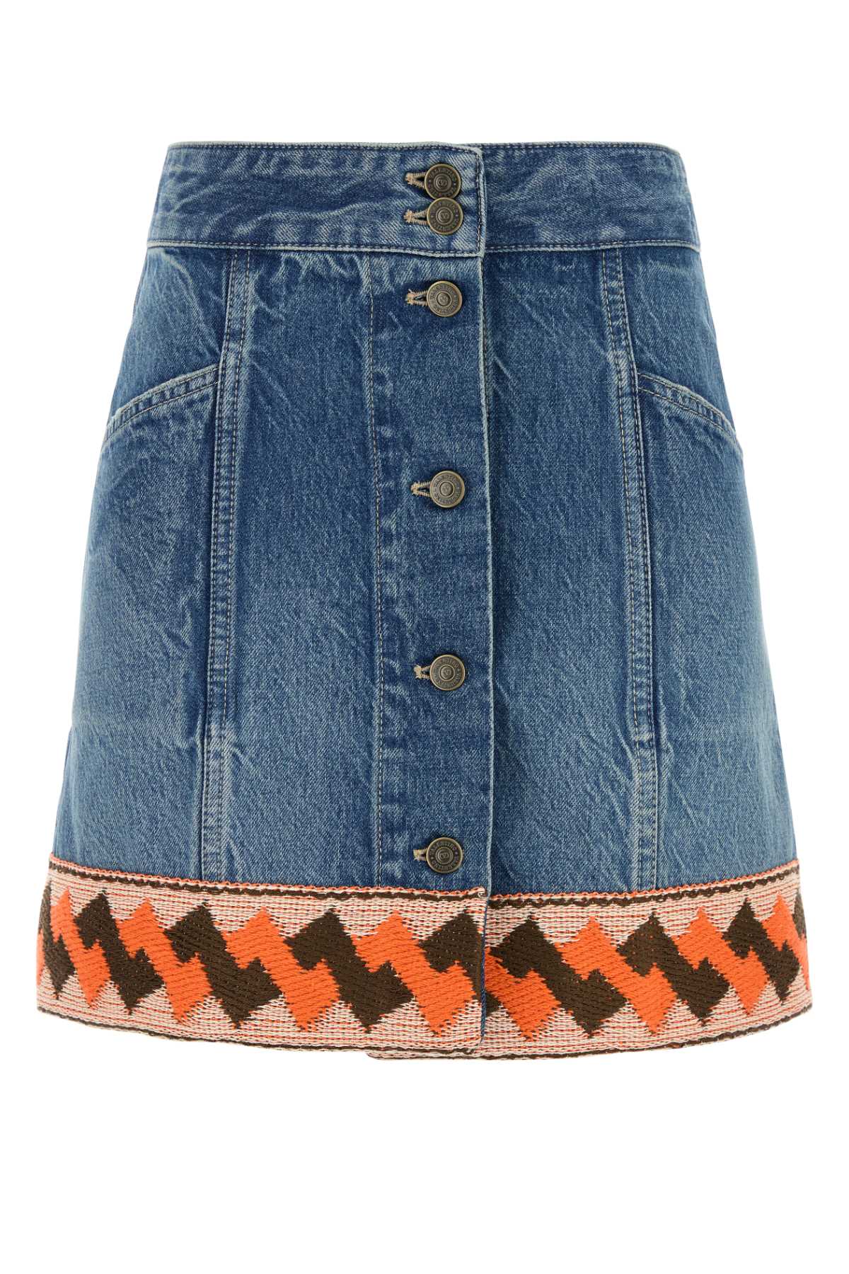 VALENTINO GARAVANI Women's Denim Mini Skirt