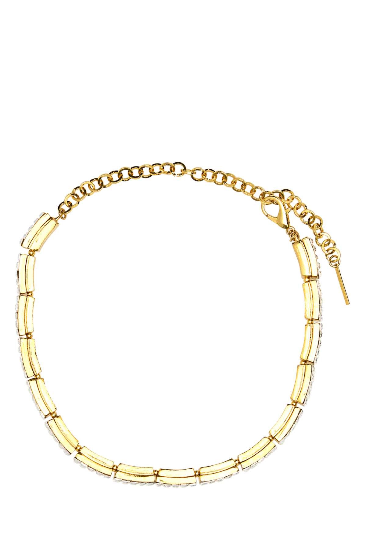 ALESSANDRA RICH Mini Embellished Metal Choker