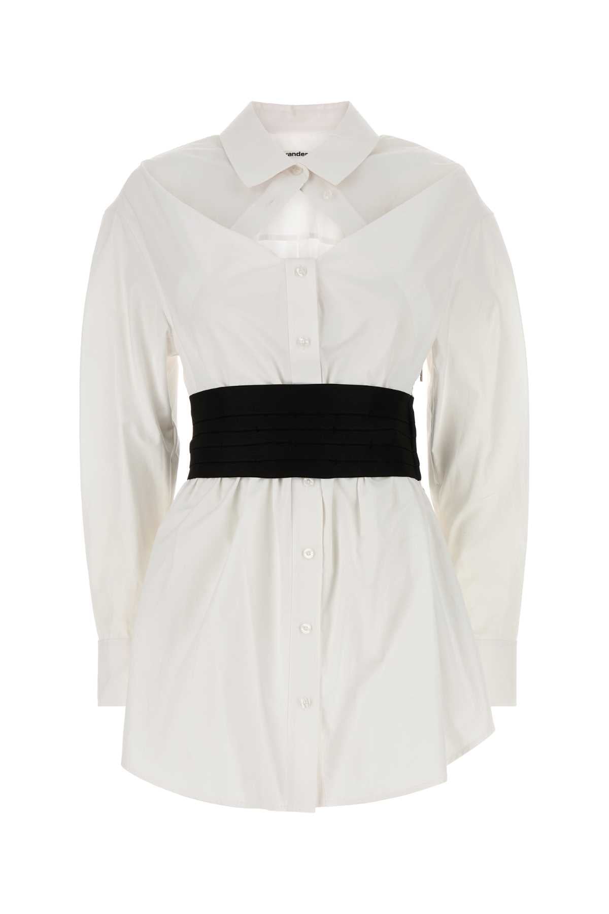 ALEXANDER WANG Chic Poplin Shirt Dress