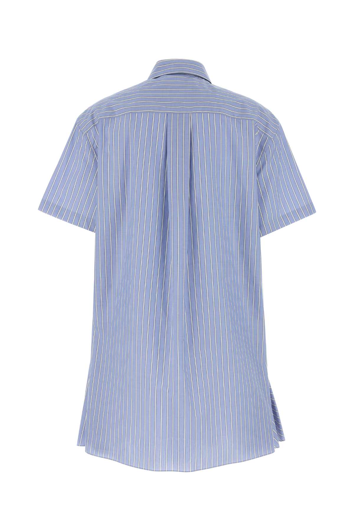 MARNI Embroidered Poplin Mini Shirt Dress