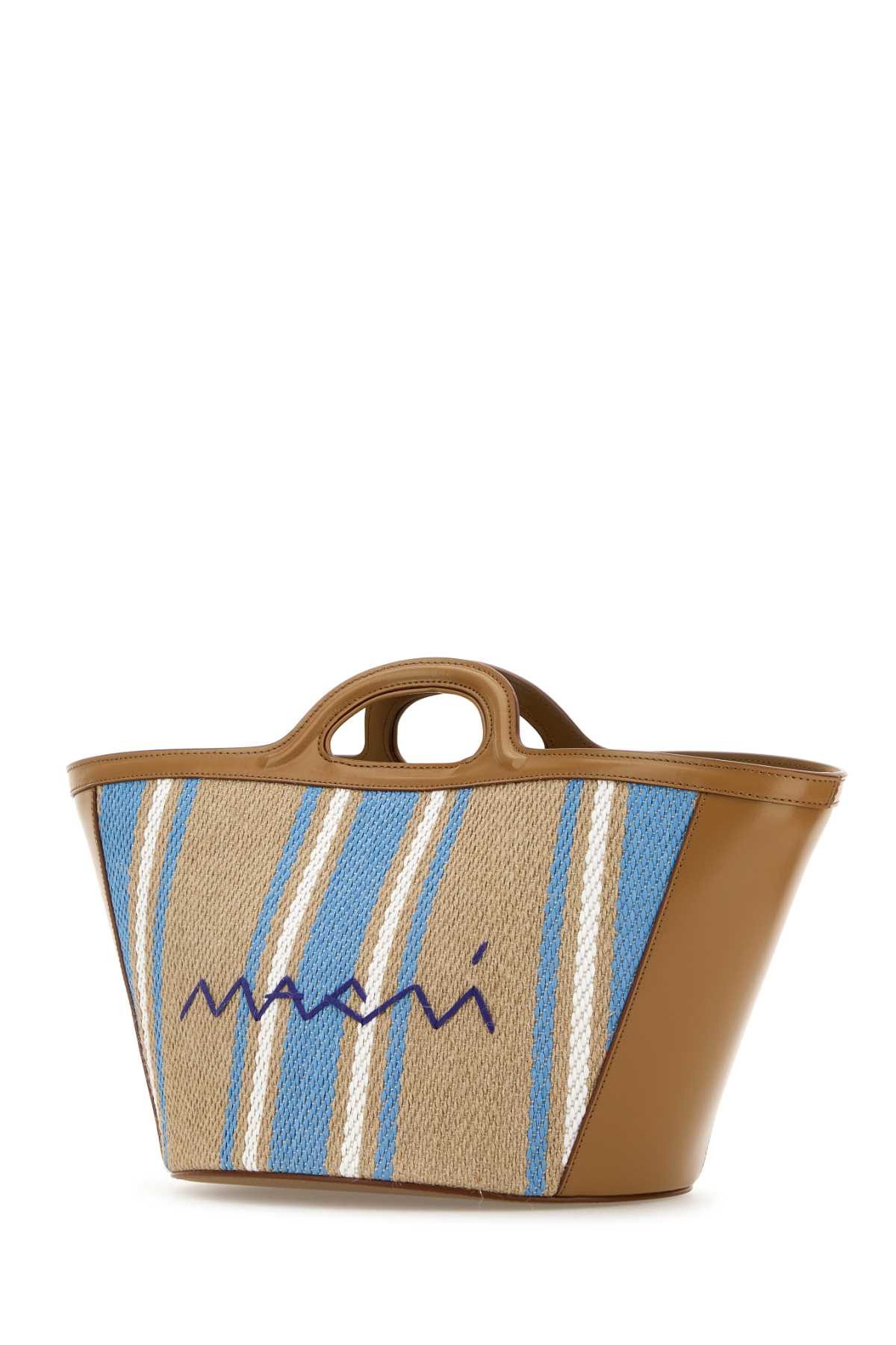 MARNI Embroidered Canvas Tropicalia Bucket Handbag - 22cm x 22cm x 17cm