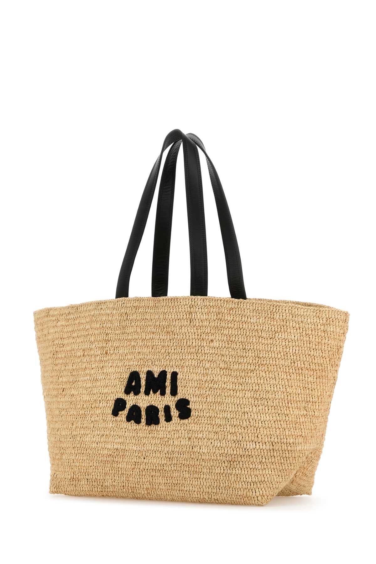 AMI Raffia Shopping Handbag - 38 cm x 30 cm x 15 cm
