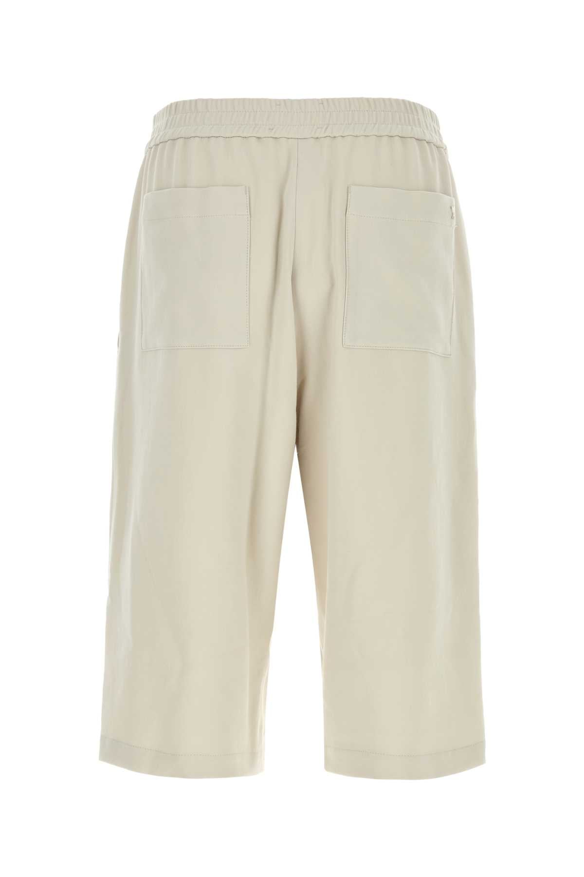 AMI Chalk Cotton Bermuda Shorts for Men