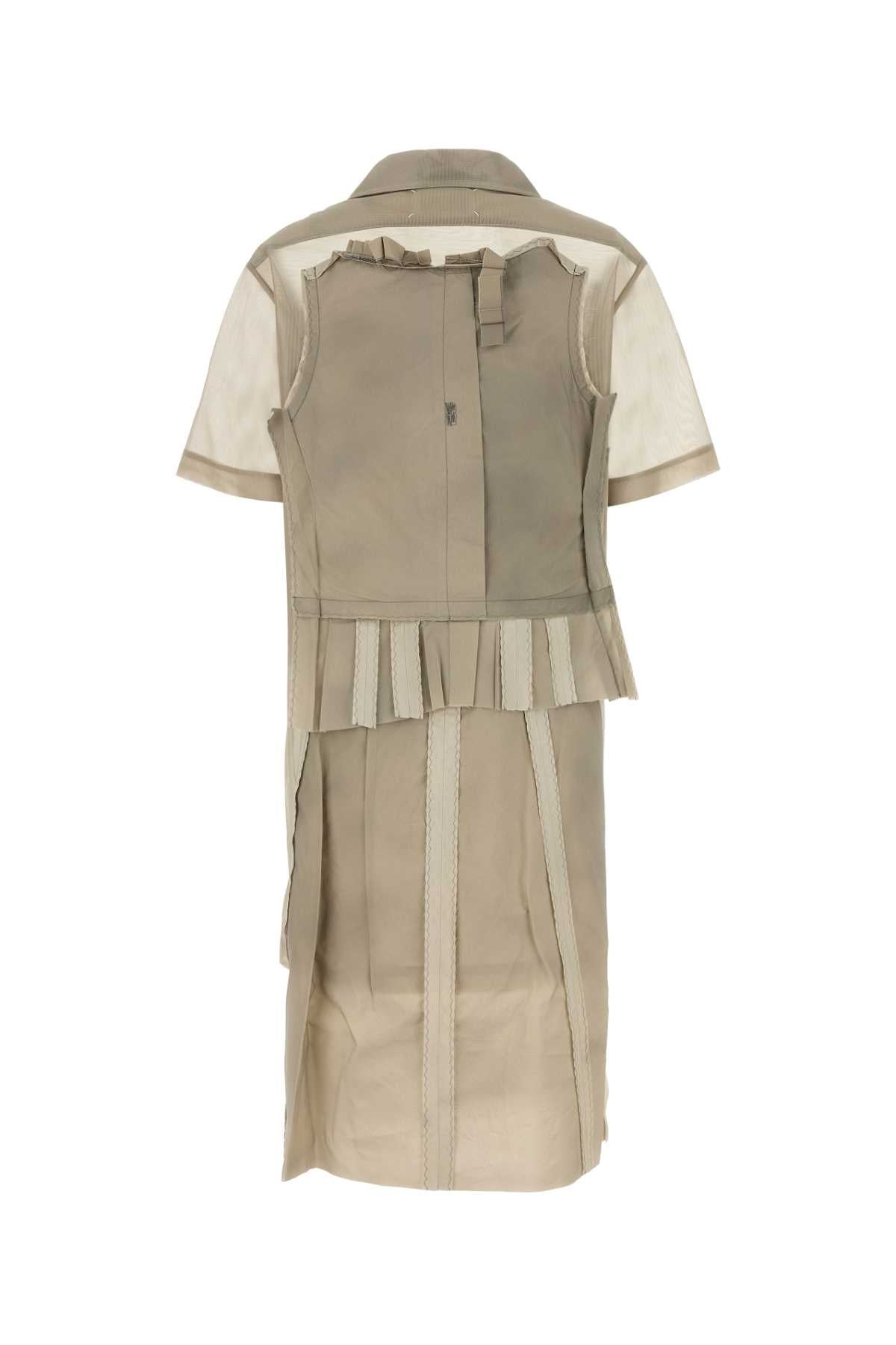 MAISON MARGIELA Mini Mesh Shirt Dress