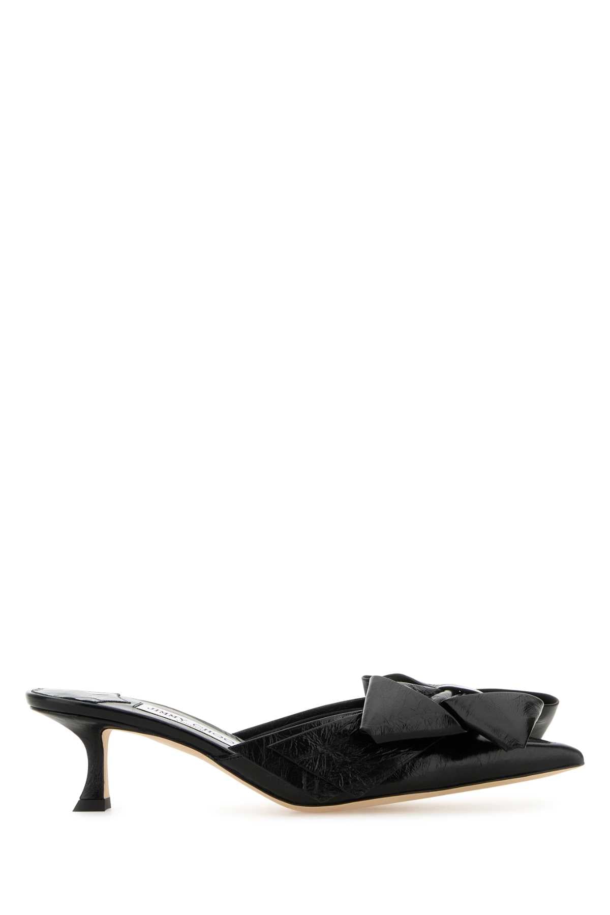 JIMMY CHOO Staz Flat 5 cm Heel Women's Leather Shoes