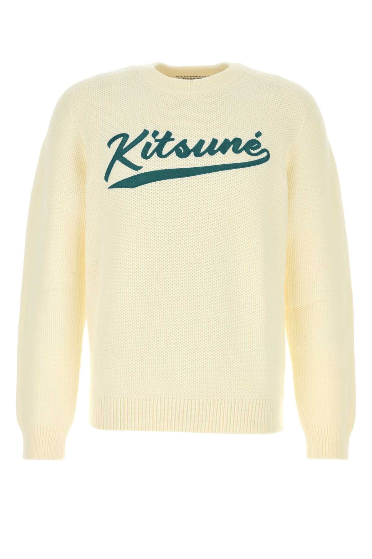 MAISON KITSUNE Lightweight Cotton Blend Sweater for Men