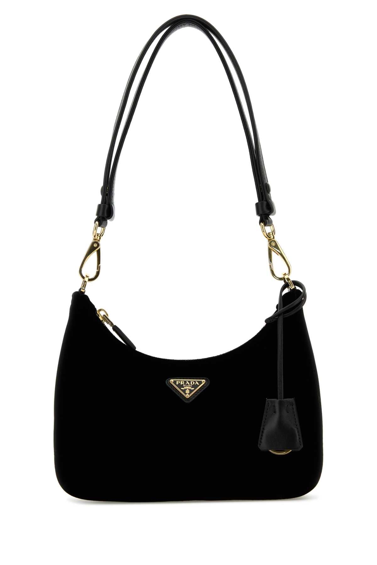 PRADA Mini Velvet Re-Edition Shoulder Handbag