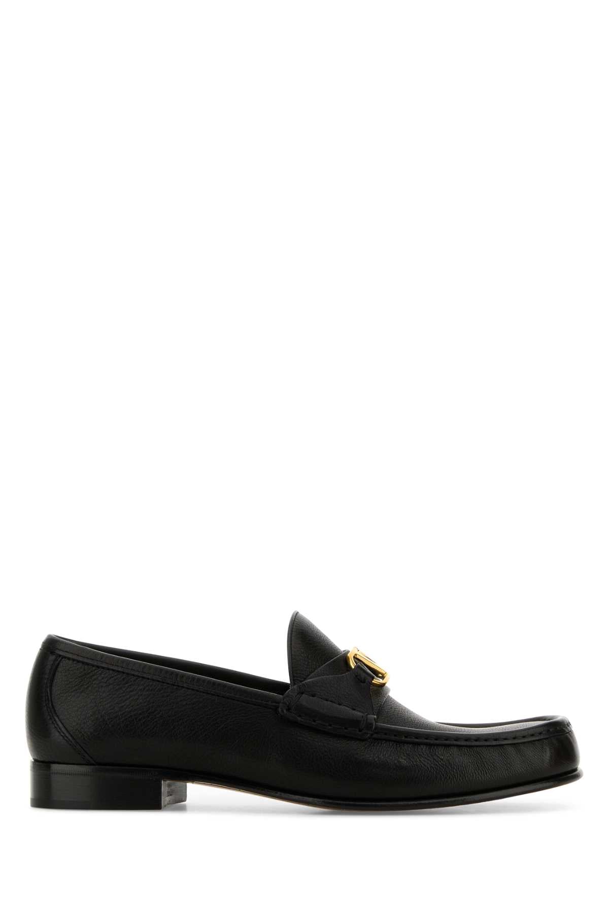 VALENTINO GARAVANI Classic Leather VLogo Loafers for Men