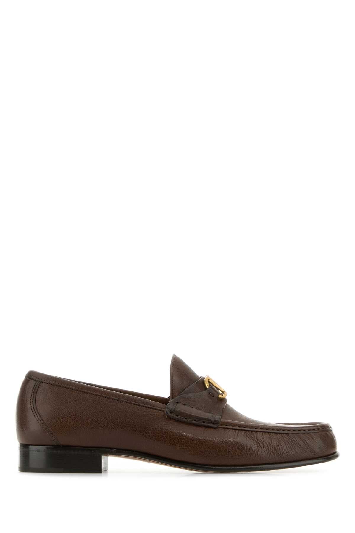 VALENTINO GARAVANI Leather VLogo Loafers for Men