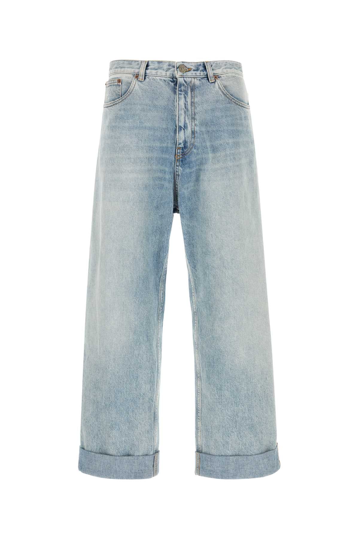 VALENTINO GARAVANI Light Blue Denim Jeans for Men
